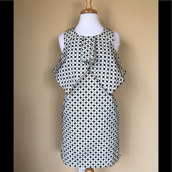 Marni Black/White Textured Dress Sz 40/4 US - Picture 1 of 12